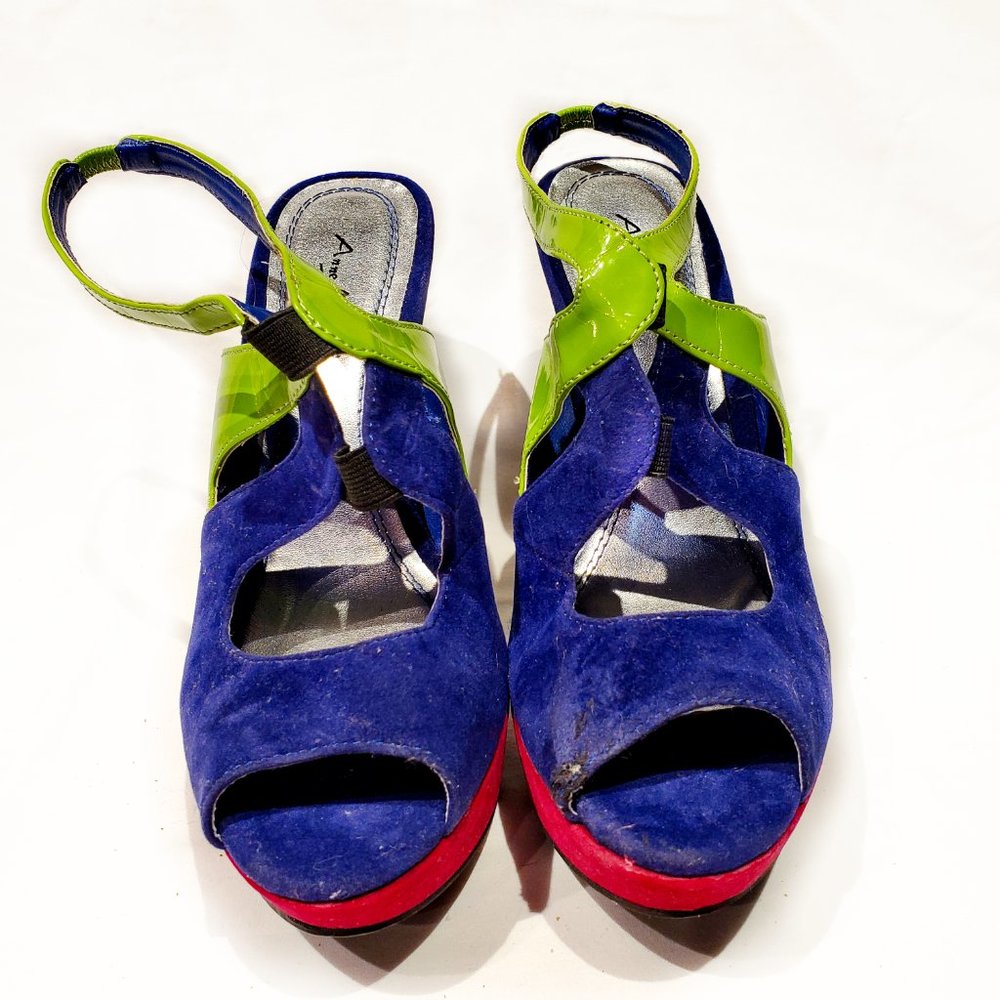 Anne Michelle Mix Colorful Heels - Picture 6 of 9